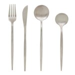 SECRET DE GOURMET Ménagère 24 Pièces en Inox  Sky Lounge  22cm Argent