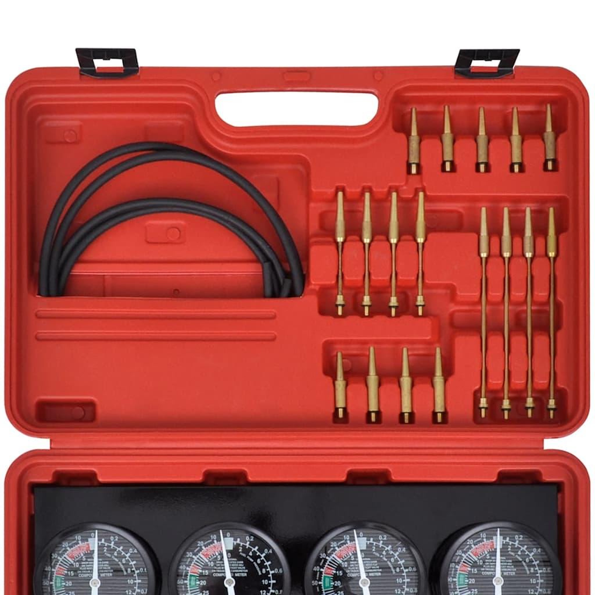 Voir la diapositive 4 : VIDAXL Kit d'outils de jauges de synchroniseur de vide de carburateur