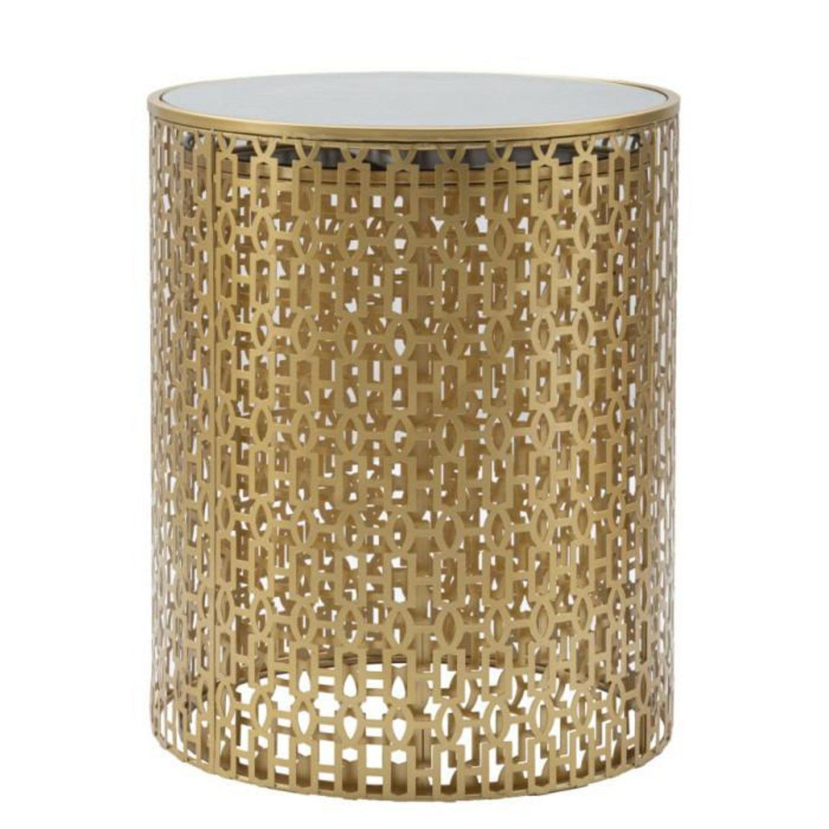 Paris Prix Lot de 2 Tables d'Appoint Design  Oblin  50cm Or