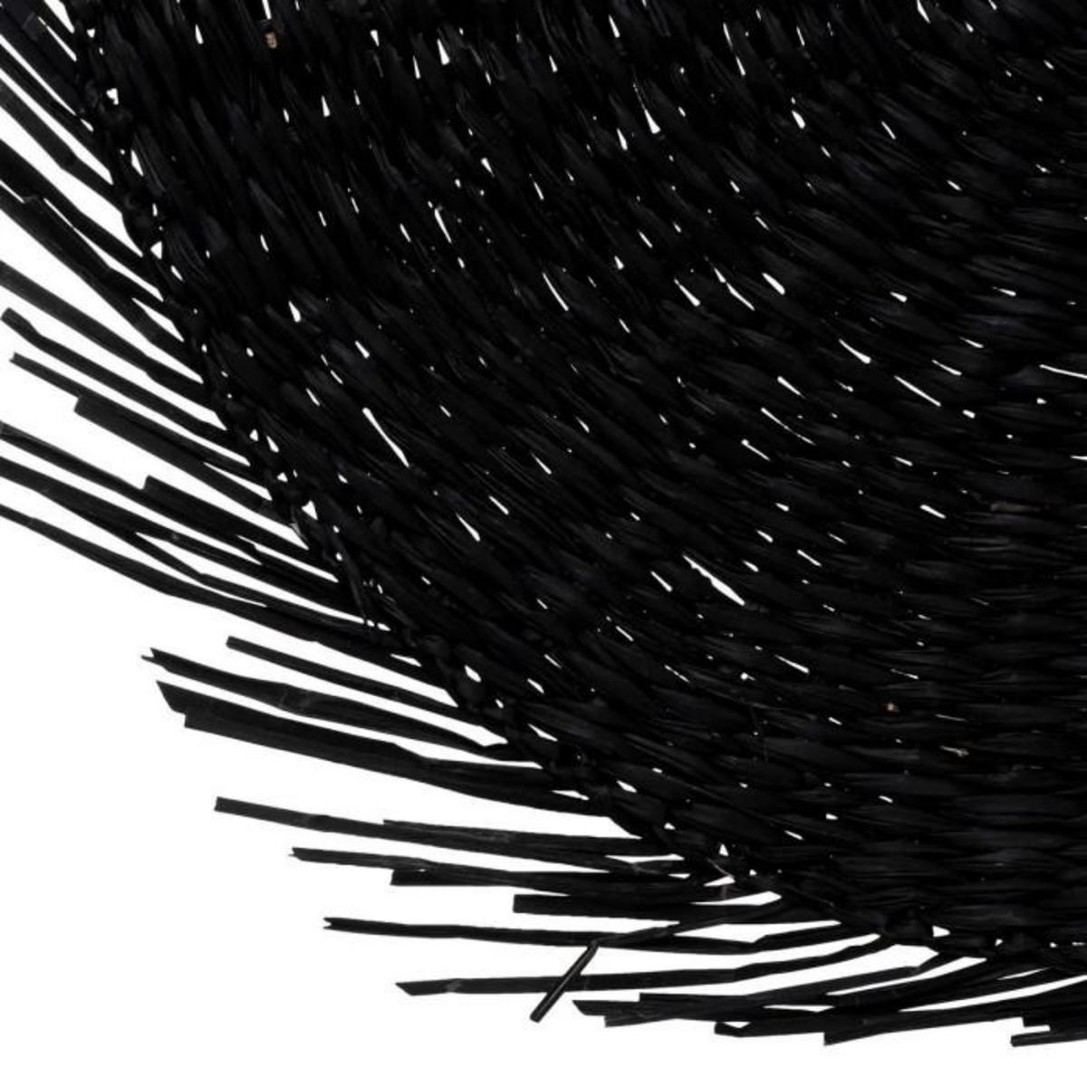 SECRET DE GOURMET Set de Table en Roseau  Cuba  40cm Noir