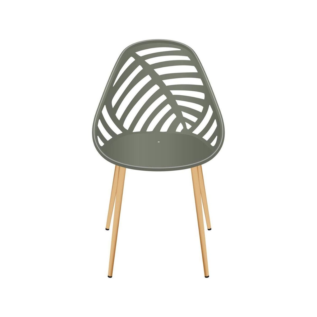 The Home Deco Factory Lot de 4 chaises ajourées ALAMEDA