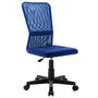 Voir la diapositive 1 : VIDAXL Chaise de bureau Bleu 44x52x100 cm Tissu en maille