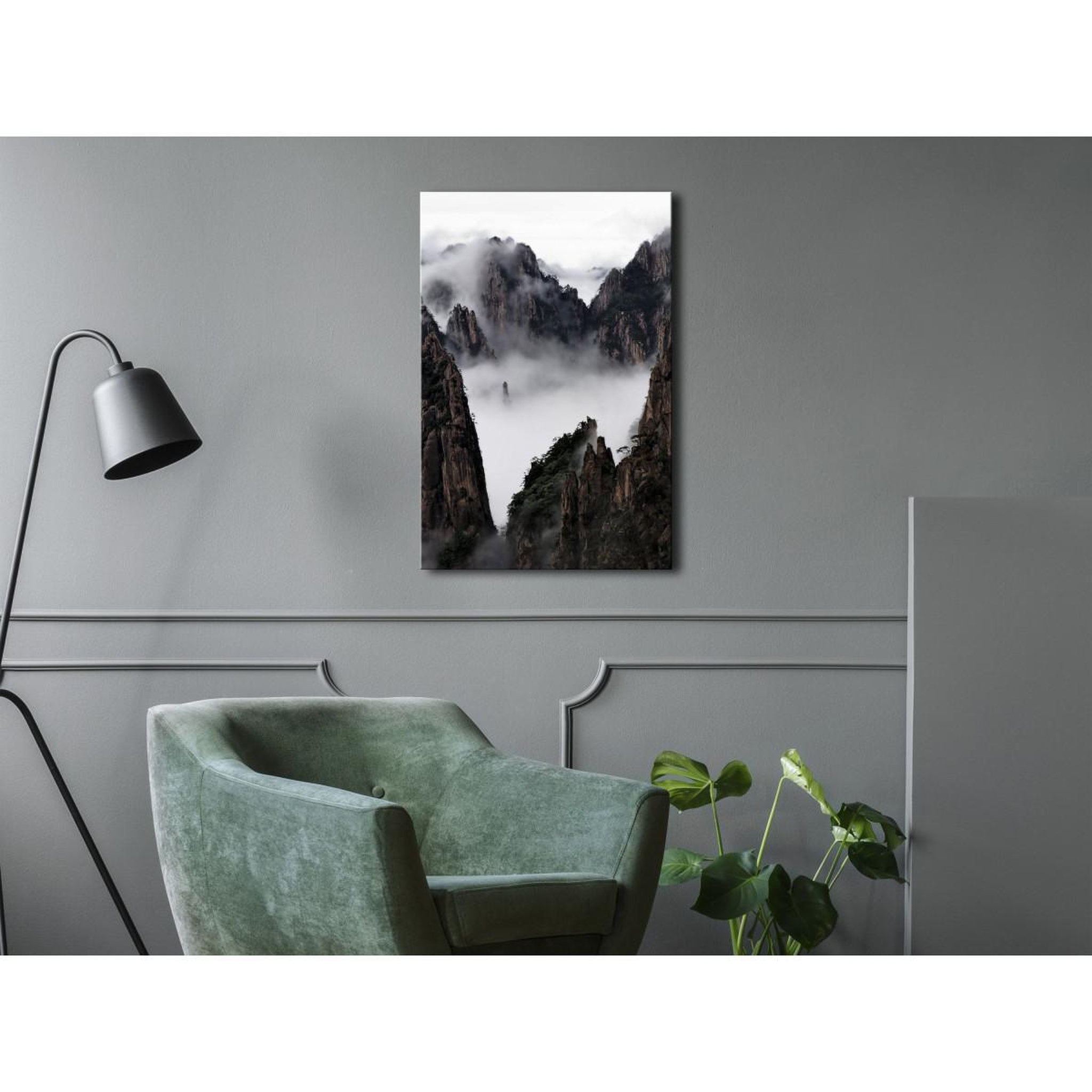 Voir la diapositive 2 : Paris Prix Tableau Imprimé  Fog Over Huang Shan