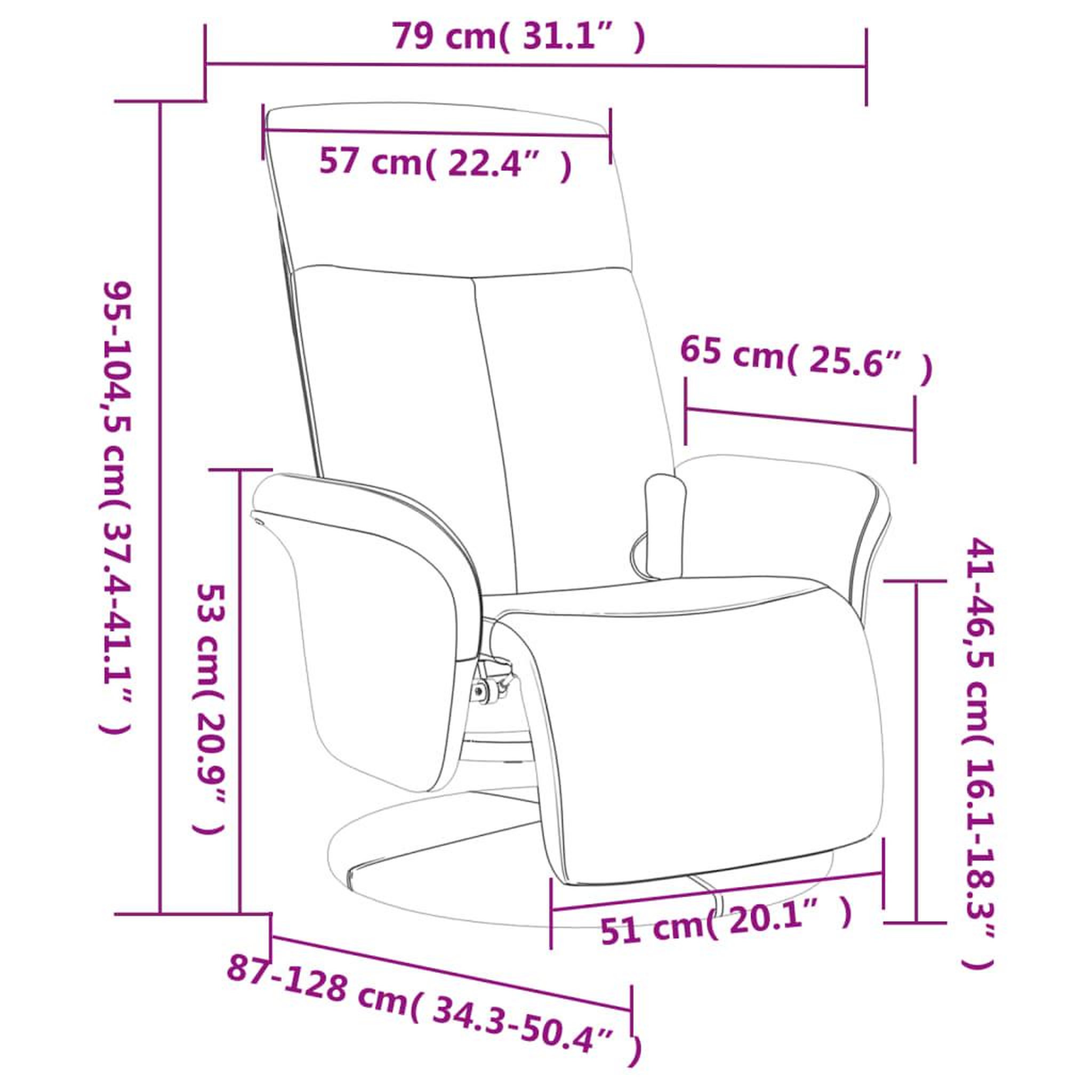 Voir la diapositive 6 : VIDAXL Fauteuil inclinable de massage et repose-pieds gris clair tissu