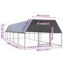 Voir la diapositive 5 : VIDAXL Poulailler d'exterieur 3x10x2 m Acier galvanise