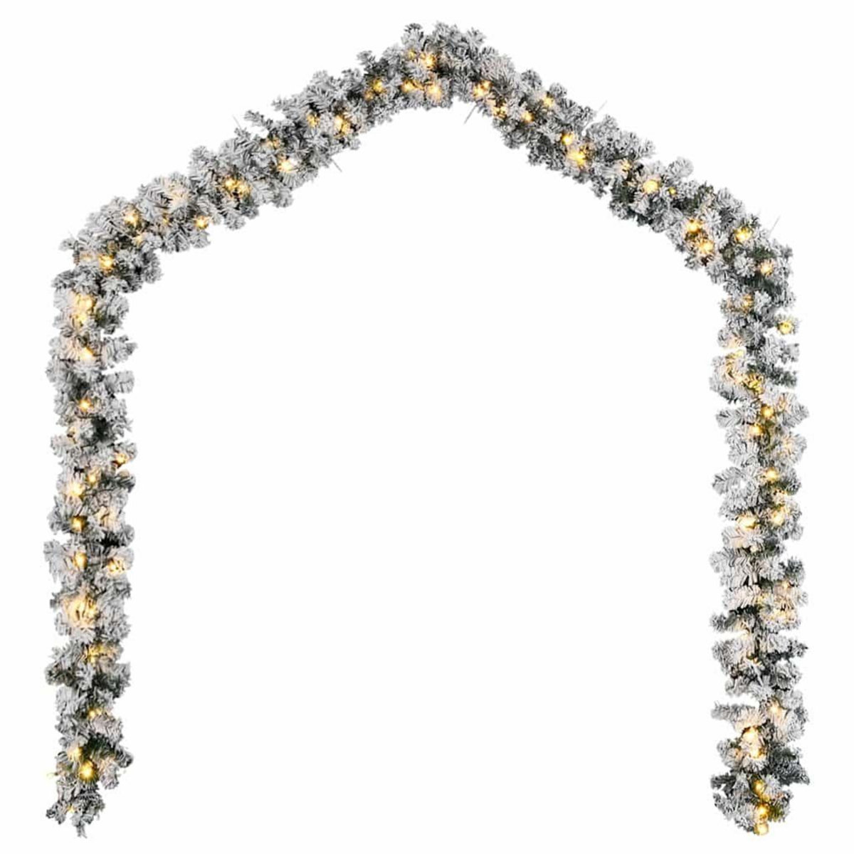 VIDAXL Guirlande de Noël avec lumieres LED vert 20 m PVC