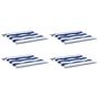 Voir la diapositive 3 : VIDAXL Coussins de chaise de jardin lot de 4 40x40x3 cm