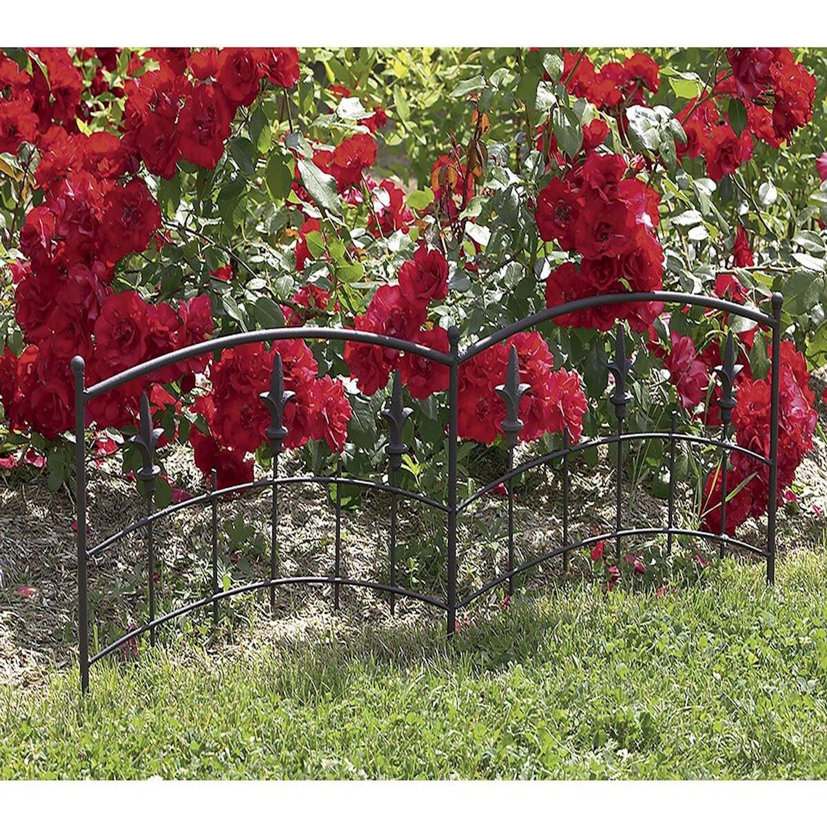 Nortene Bordure -   Royal   - Lot de 5 - 0.40 x 1.00 m - Rouille antique