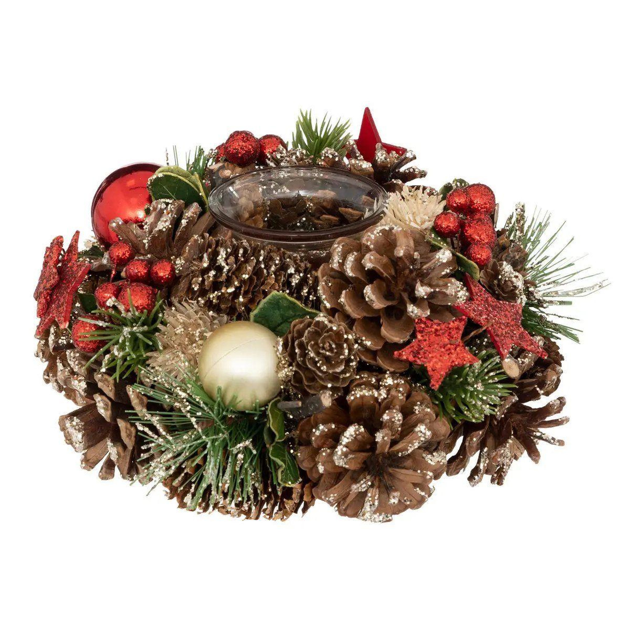 ATMOSPHERA Photophore déco  soir de noël  19cm multicolore