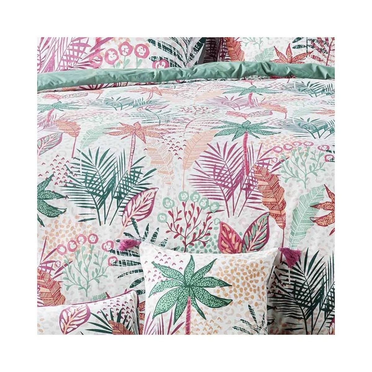 Douceur d'Intérieur Housse de couette 260x240 + 2 taies Silveria coton 57 fils