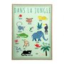 OSTARIA Tableau toile imprimée 50x70 cm Explorateur jungle