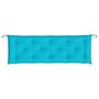 Voir la diapositive 4 : VIDAXL Coussin de banc de jardin turquoise 150x50x7 cm tissu oxford