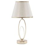 Paris Prix Lampe à Poser en Métal  Flush  47cm Crème & Or
