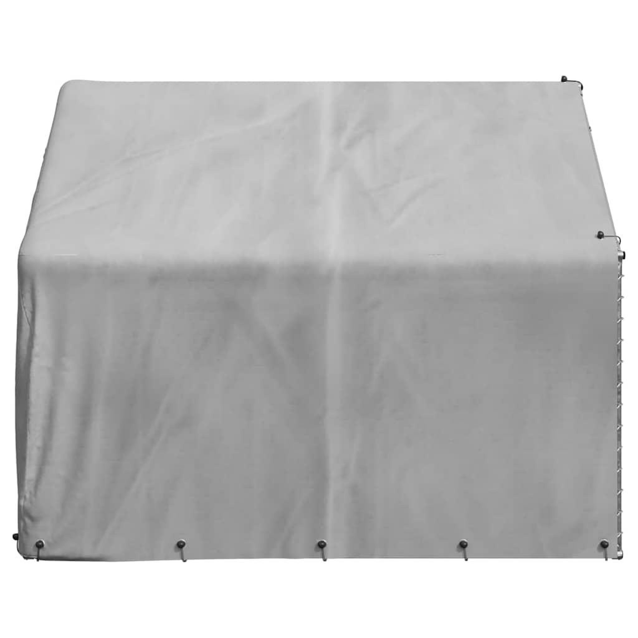 Voir la diapositive 4 : VIDAXL Chenil d'exterieur pour chiens housse 2x2x1,5 m acier galvanise