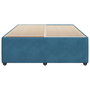Voir la diapositive 4 : VIDAXL Cadre de lit sans matelas bleu 160x200 cm velours
