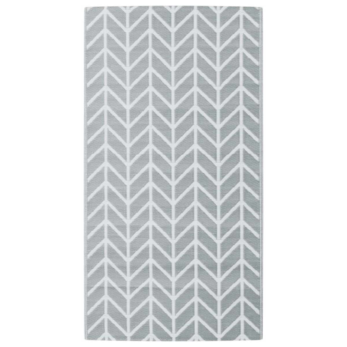 VIDAXL Tapis d'exterieur ARAKIL gris 80 x 150 cm PP