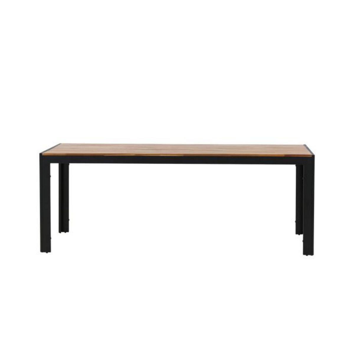 Paris Prix Table de Jardin en Bois  Acacia  205cm Naturel & Noir