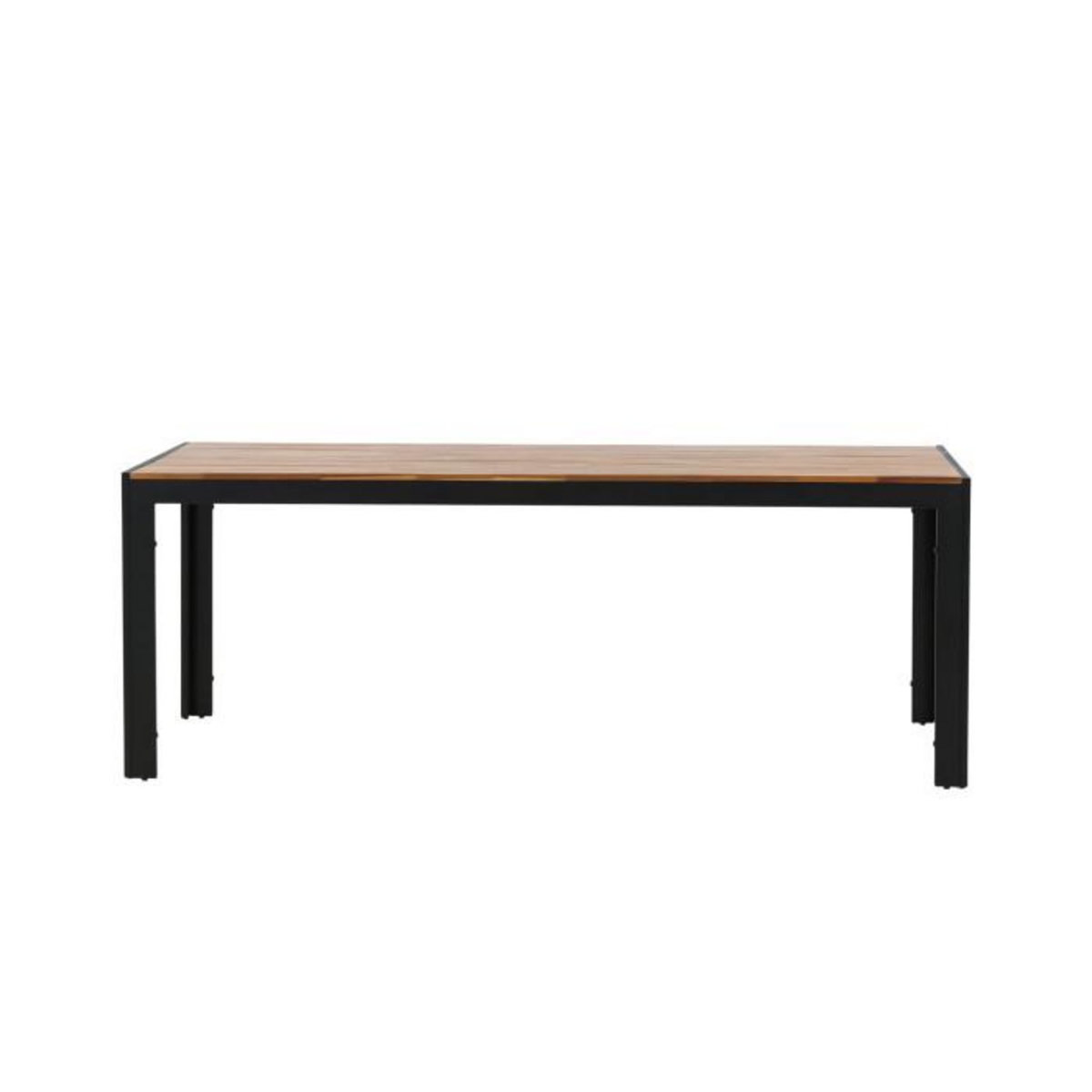 Paris Prix Table de Jardin en Bois  Acacia  205cm Naturel & Noir