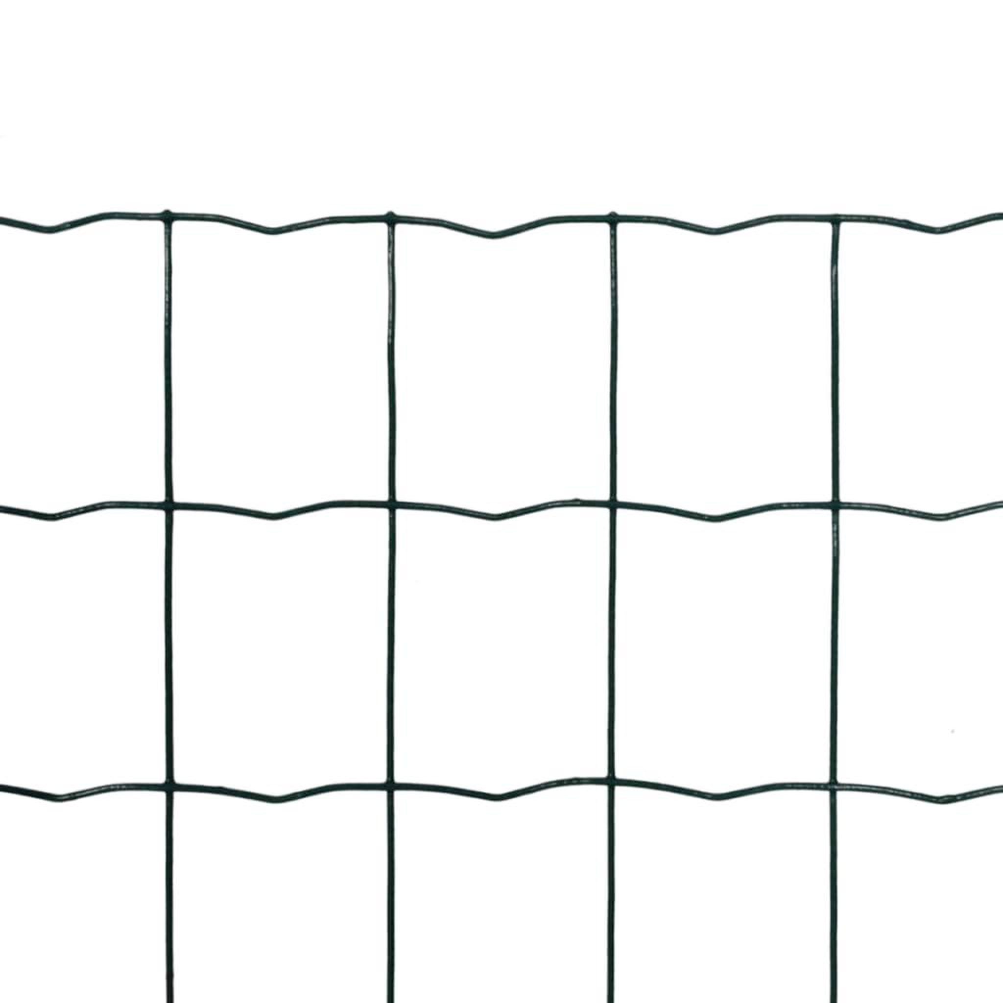 Voir la diapositive 2 : VIDAXL Cloture Euro Acier 10 x 1,7 m Vert