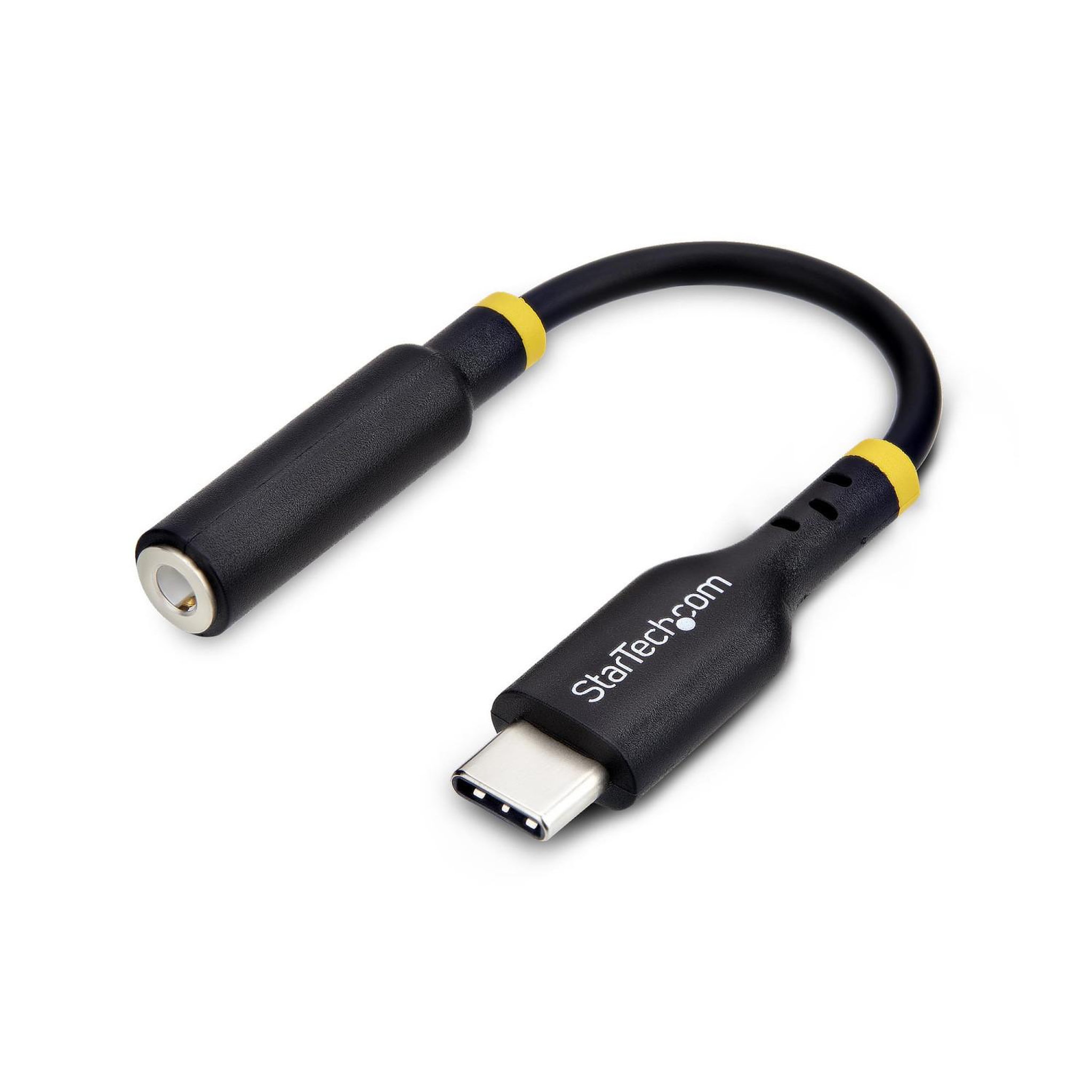 Startech StarTech.com Adaptateur Audio USB-C vers Prise Casque/Casque 3,5 mm TRRS, Dongle Aux USB Type-C vers Jack, Hi-Fi 32-bit DAC, pour Ordinateur Portable/Téléphone/Tablette, Compatible USB-C/Thunderbolt