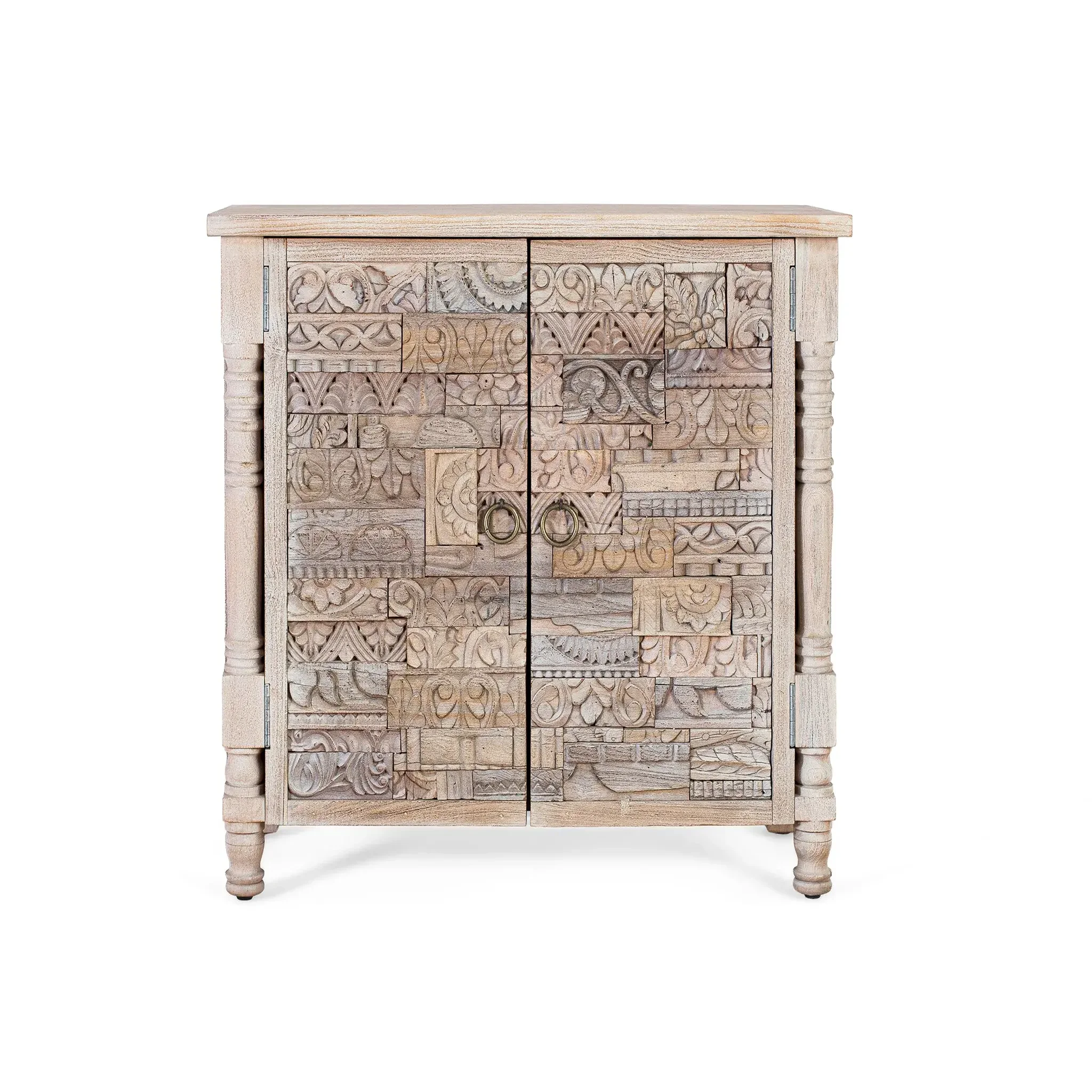 GINER Y COLOMER SL Buffet en bois de chêne récupéré 90cm style boho ethnique
