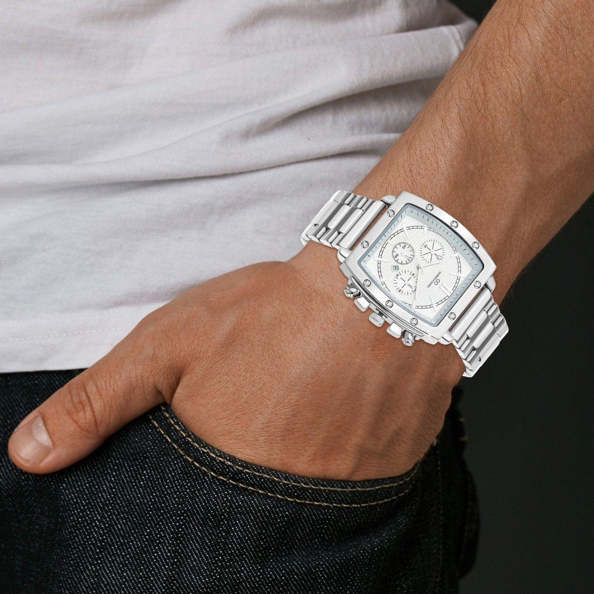 Voir la diapositive 2 : SC CRYSTAL Montre homme quartz SC Crystal