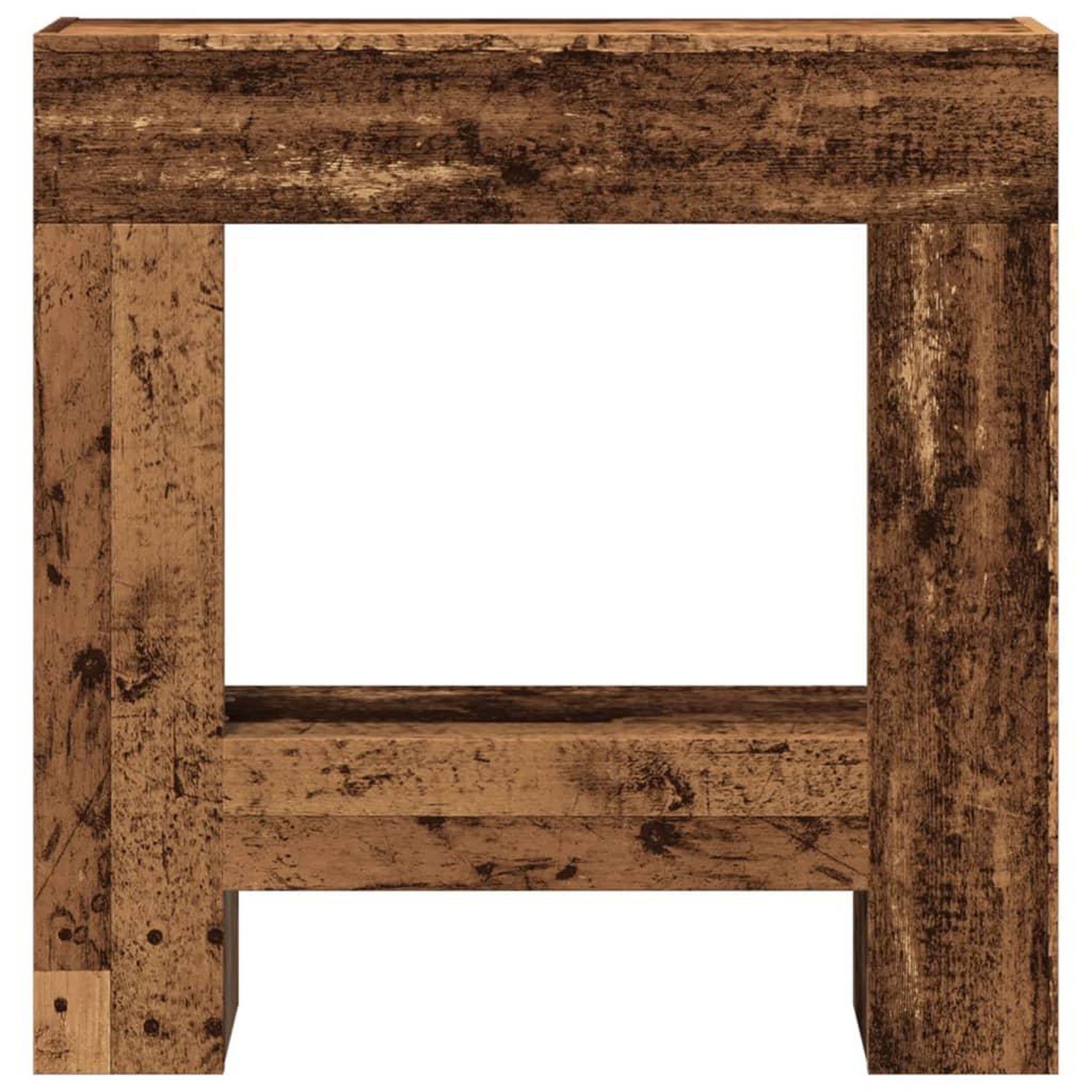 Voir la diapositive 4 : VIDAXL Cadre de cheminee vieux bois 81x18x82 cm bois d'ingenierie