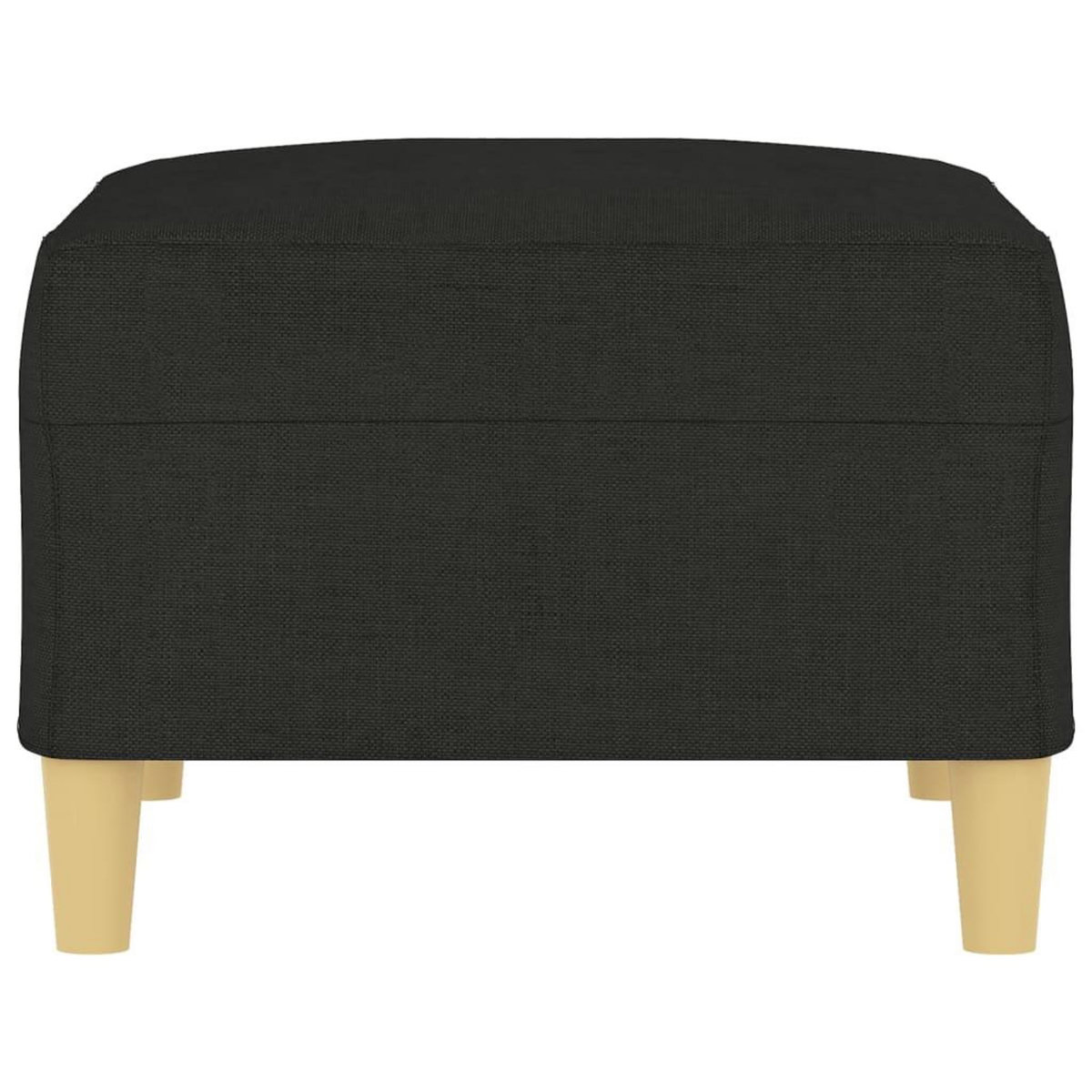 VIDAXL Repose-pied Noir 70x55x41 cm Tissu