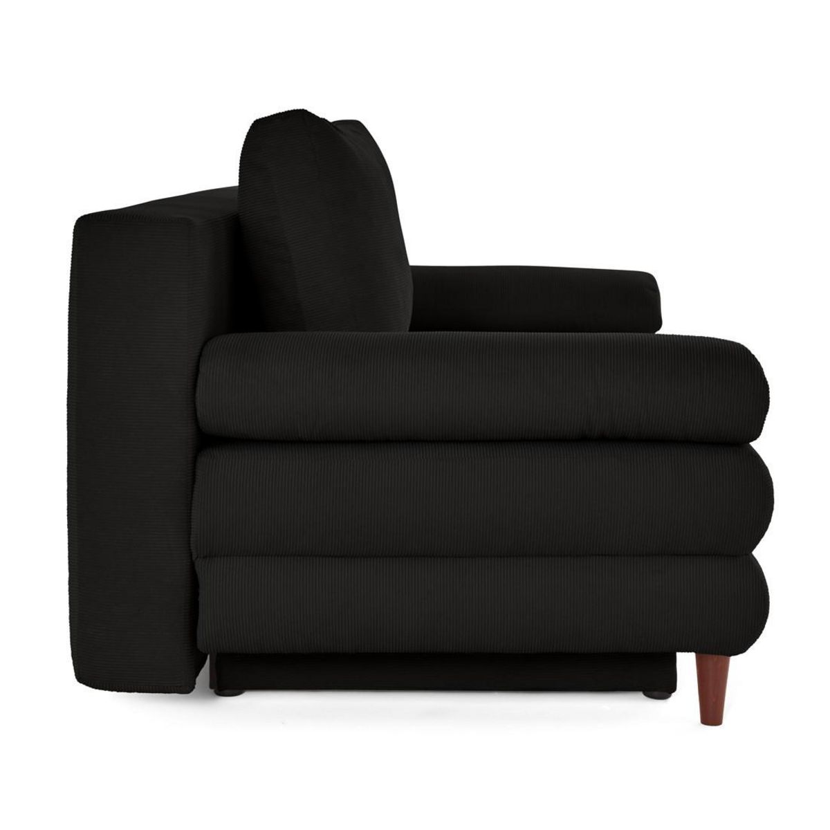 BEST MOBILIER Wonder - canapé 3 places convertible avec coffre en velours côtelé