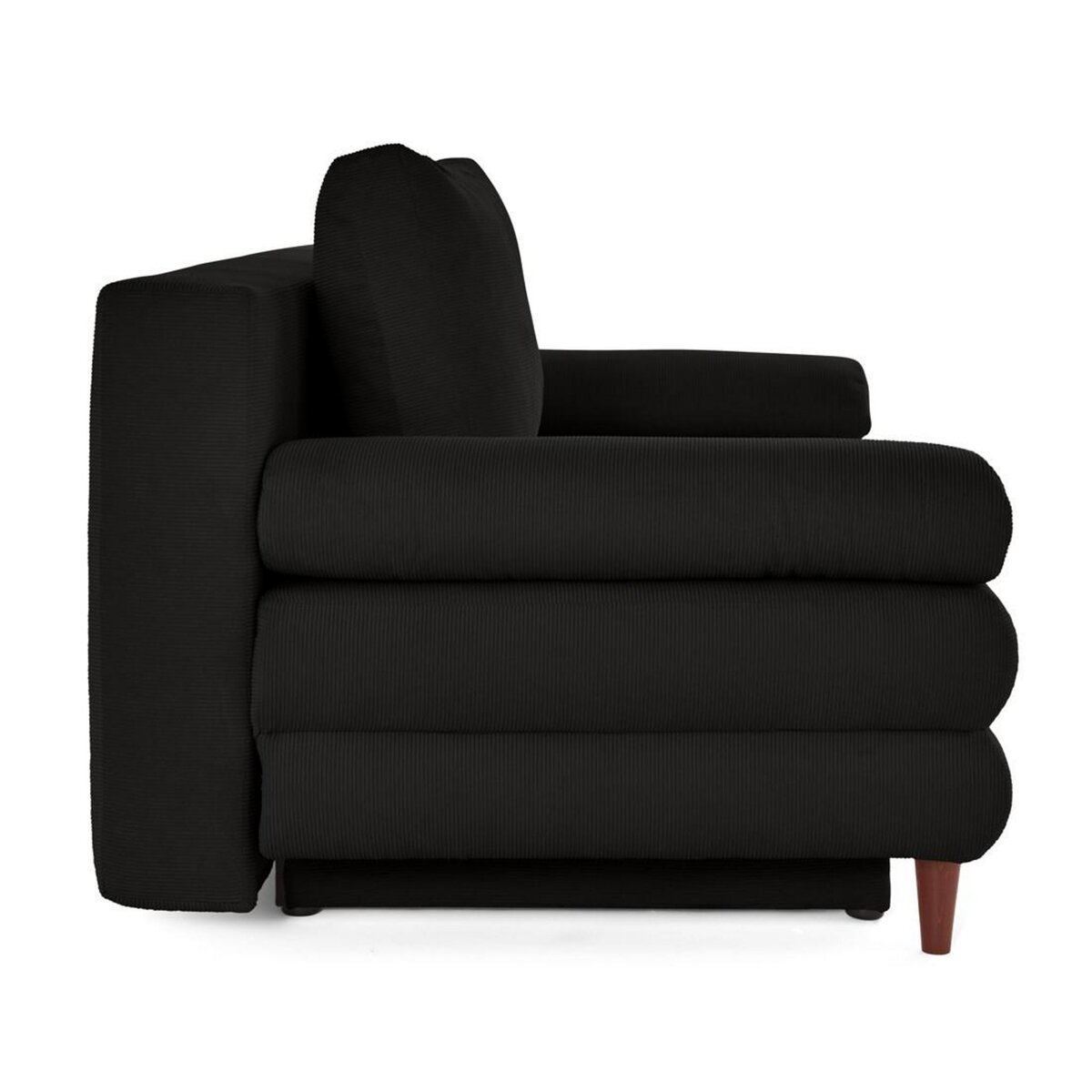 BEST MOBILIER Wonder - canapé 3 places convertible avec coffre en velours côtelé