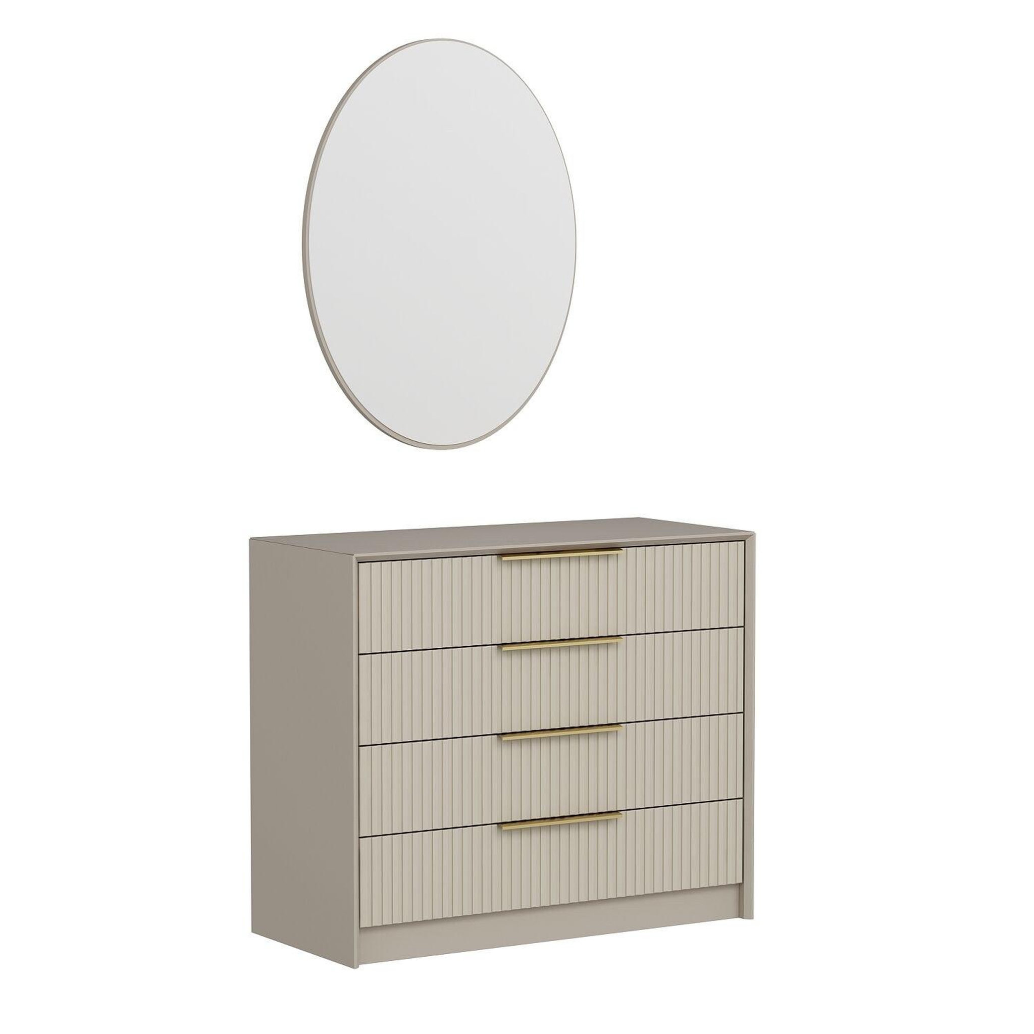 Habitat et Jardin Commode en bois  kale  - 100 x 45 x 85 cm - beige