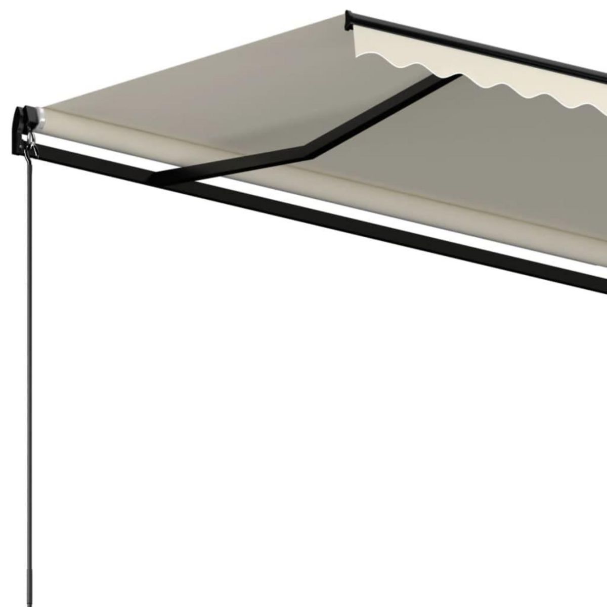 VIDAXL Auvent manuel retractable 450x350 cm Creme