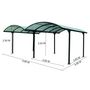 Voir la diapositive 4 : Carport aluminium 2 voitures 28,62m² Blackpool