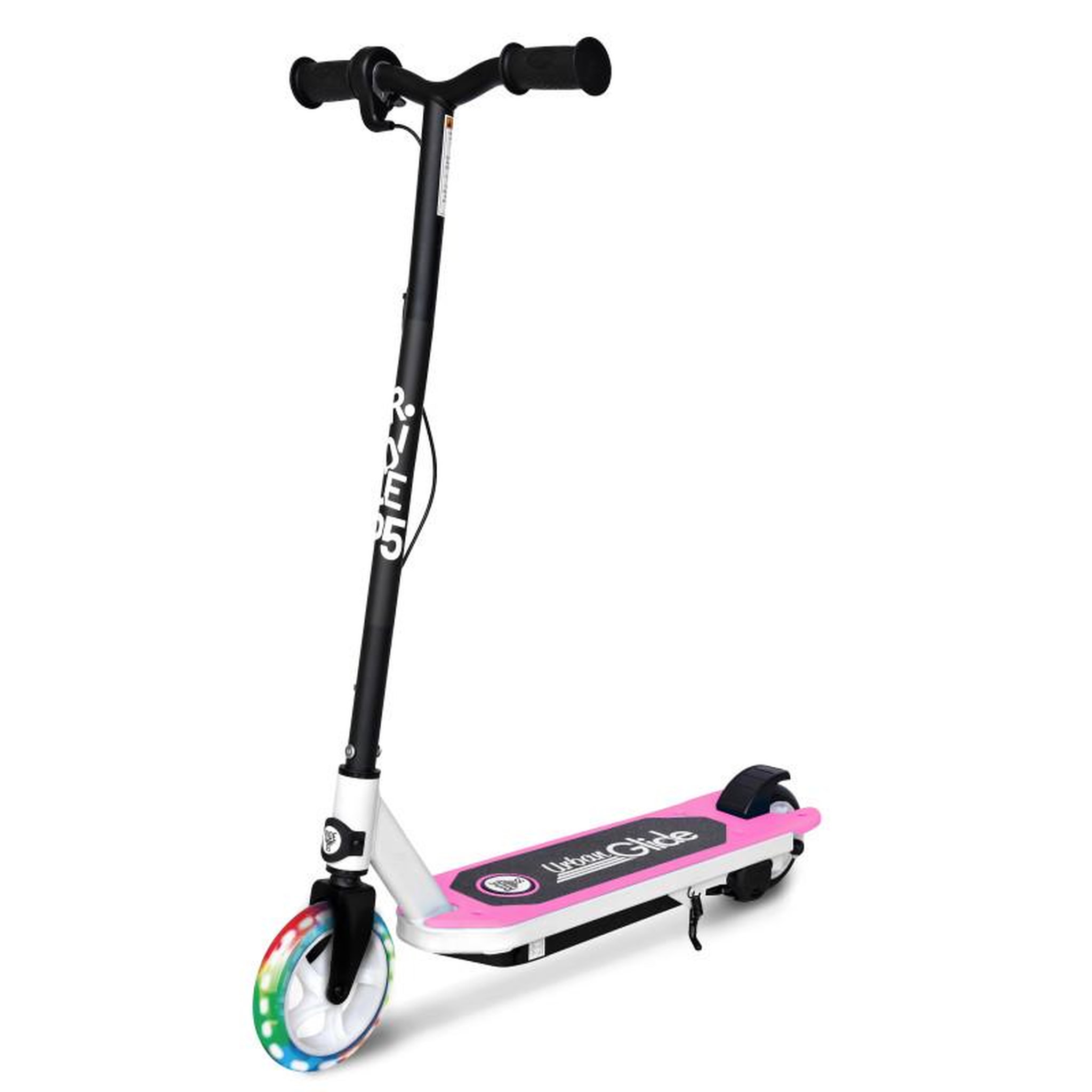 URBANGLIDE Trottinette électrique enfant ride 55 rose – moteur 30w - 10 km/h - autonomie jusqu'a 40 min - 3-8 ans