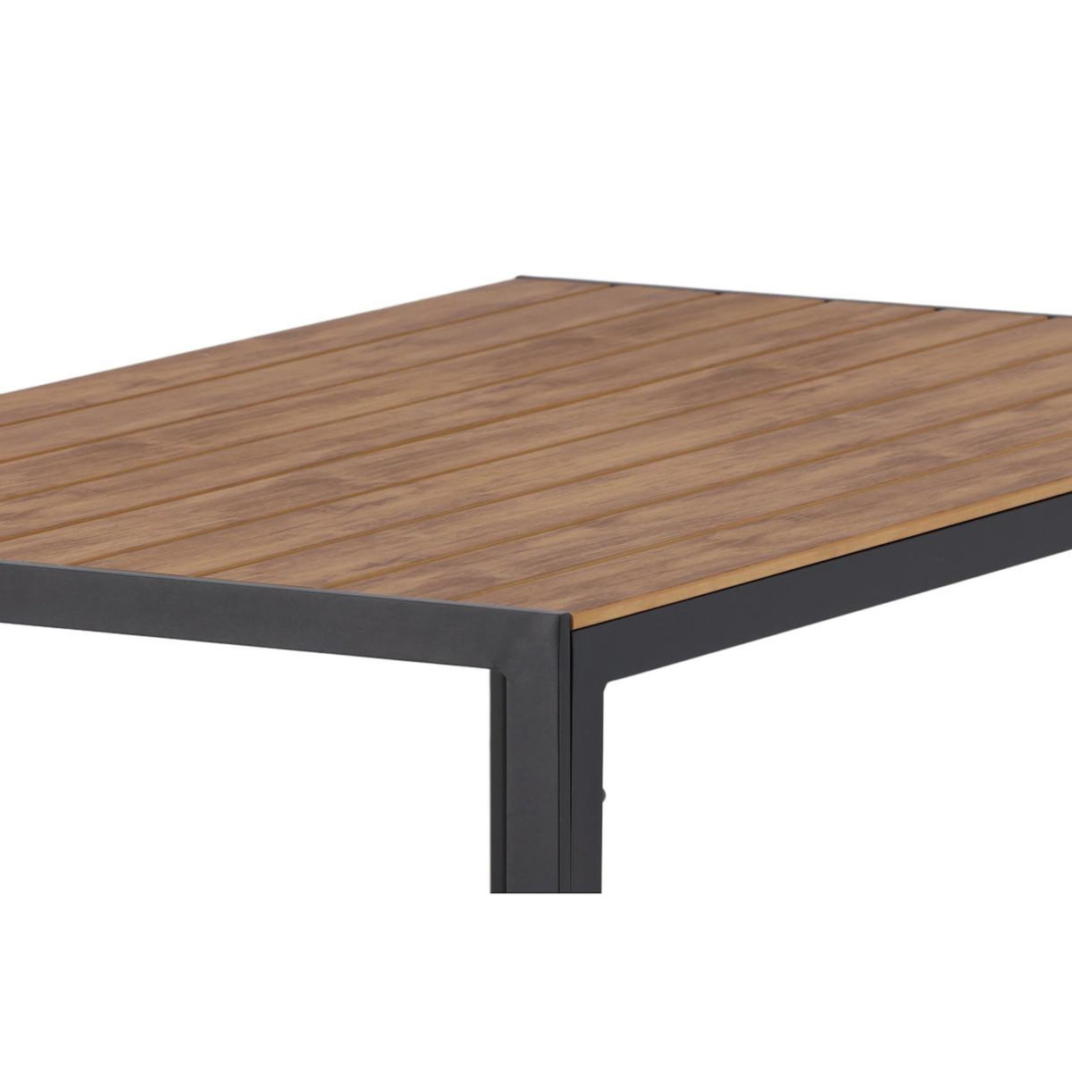 Paris Prix Table de Jardin  Break  150cm Noir & Naturel