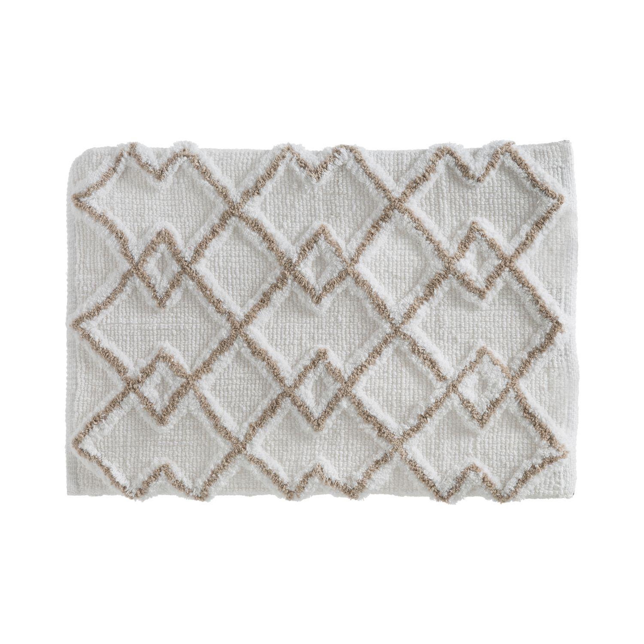 FIVE Tapis style ethnique pour salle de bain. Coloris disponibles : Marron, Gris