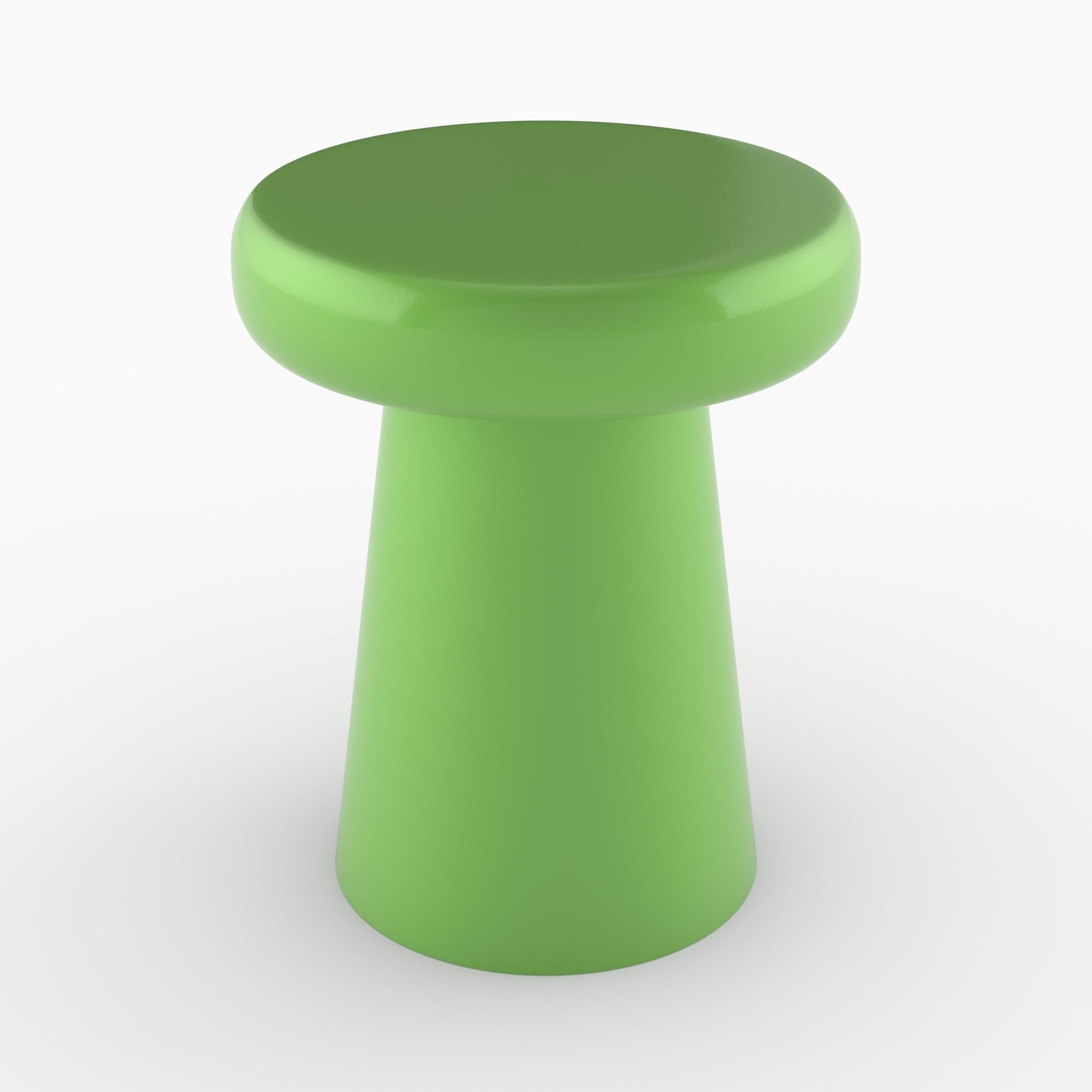 MAISON PAVANE Table d'appoint ronde en métal vert d40 cm-anouk