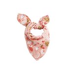 Petit Béguin Foulard en gaze de coton Mindanao 50 x 50 cm. Coloris disponibles : Rose