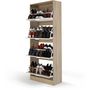 Voir la diapositive 3 : Meuble à chaussures 4 portes L60 cm TOWA
