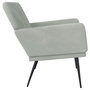 Voir la diapositive 4 : VIDAXL Banc Gris clair 108x79x79 cm Velours