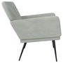 Voir la diapositive 4 : VIDAXL Banc Gris clair 108x79x79 cm Velours