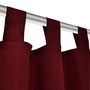 Voir la diapositive 4 : VIDAXL 2 pcs Rideau a Passant Micro Satin Bordeaux 140 x 245 cm