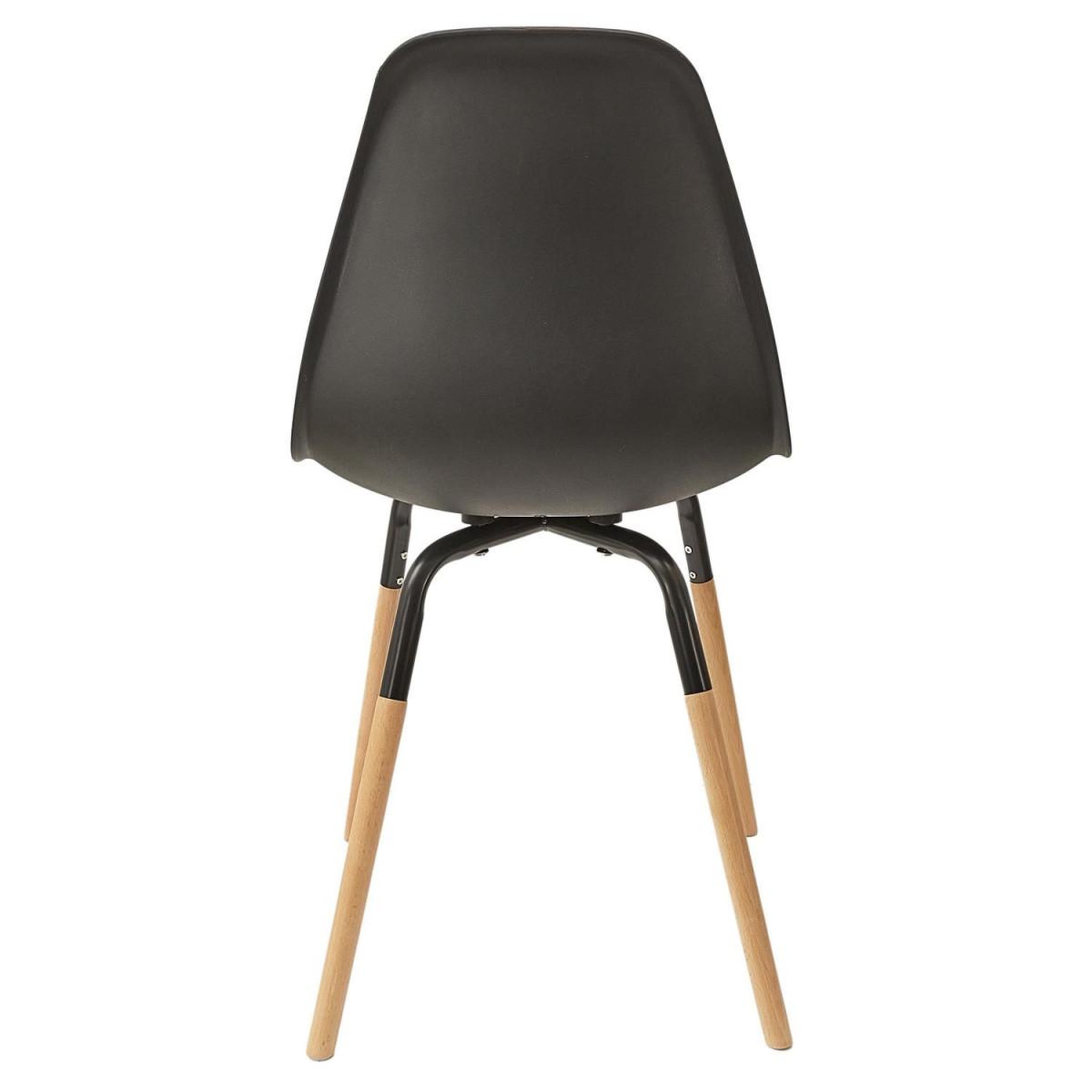 Voir la diapositive 5 : The Home Deco Factory Lot de 4 chaises scandinaves  phénix  81cm noir