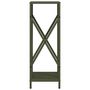Voir la diapositive 6 : VIDAXL Portant de bois chauffage vert olive 34x25x70 cm