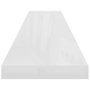 Voir la diapositive 5 : VIDAXL Etagere murale flottante 2pcs Blanc brillant 120x23,5x3,8cm MDF