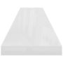 Voir la diapositive 5 : VIDAXL Etagere murale flottante 2pcs Blanc brillant 120x23,5x3,8cm MDF