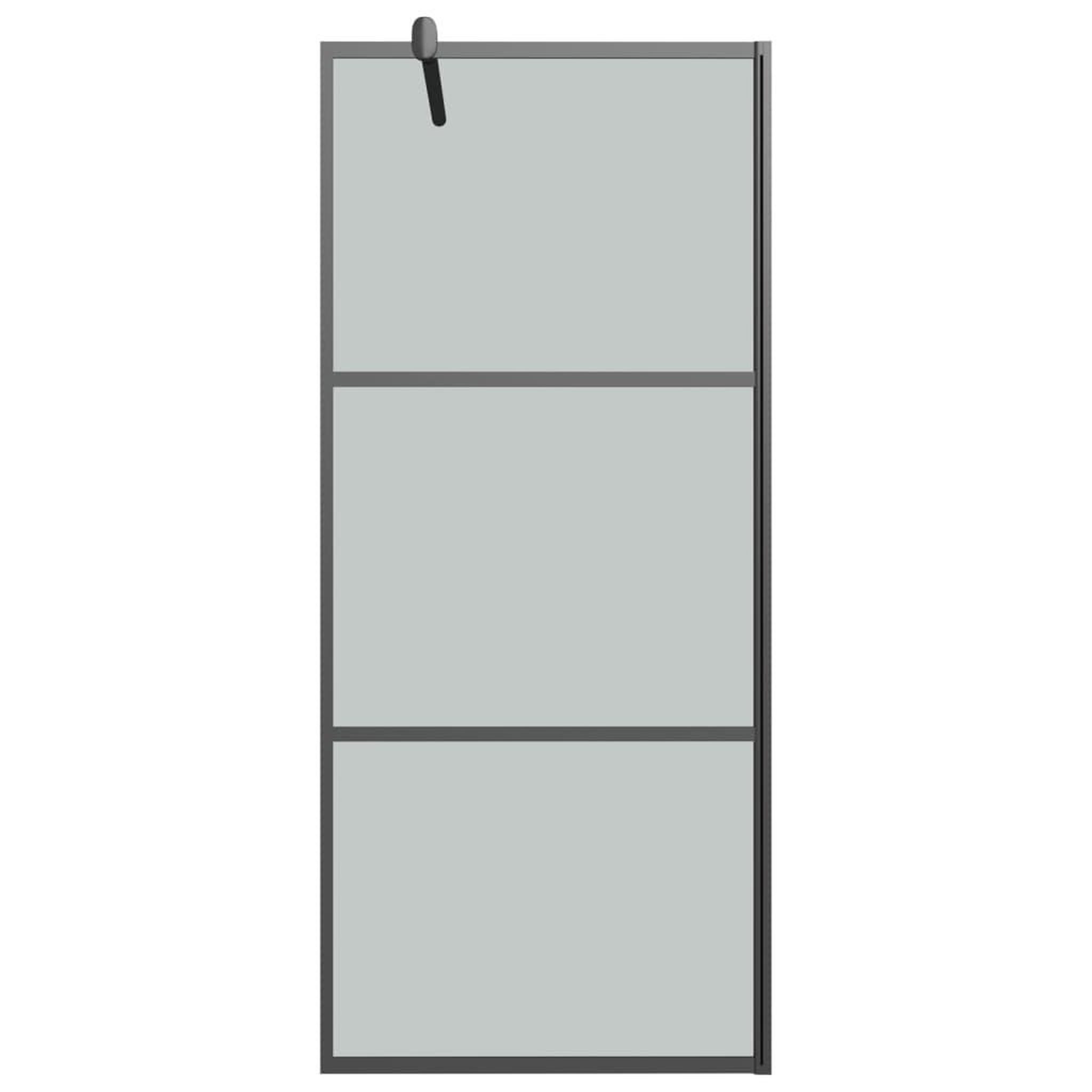 Voir la diapositive 3 : VIDAXL Paroi de douche 80x195 cm Verre ESG fonce Noir