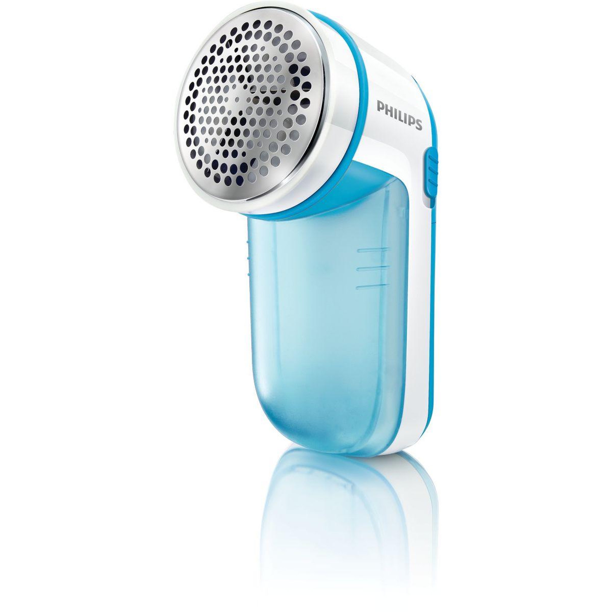 Voir la diapositive 1 : Philips Rasoir anti-bouloches gc026/00 rase bouloche à 3 lames, 2 piles aa, bleu/blanc