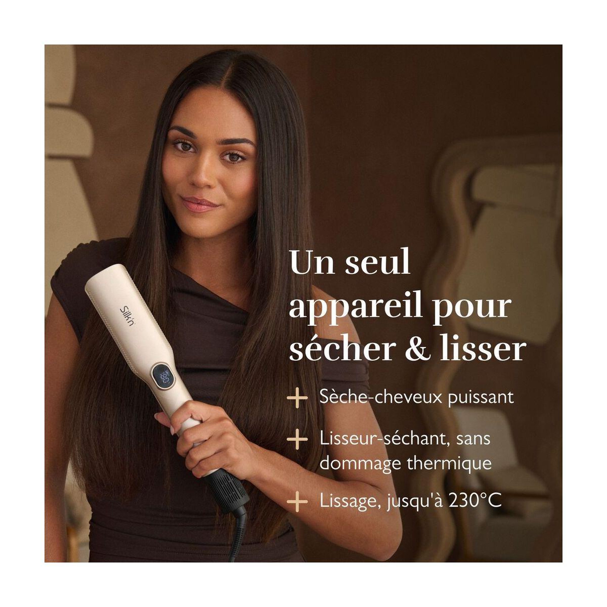Voir la diapositive 3 : SILK'N Lisseur séchant SilkyAir Trinity 3 en 1