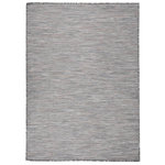 VIDAXL Tapis a tissage plat d'exterieur 200x280 cm Marron et bleu